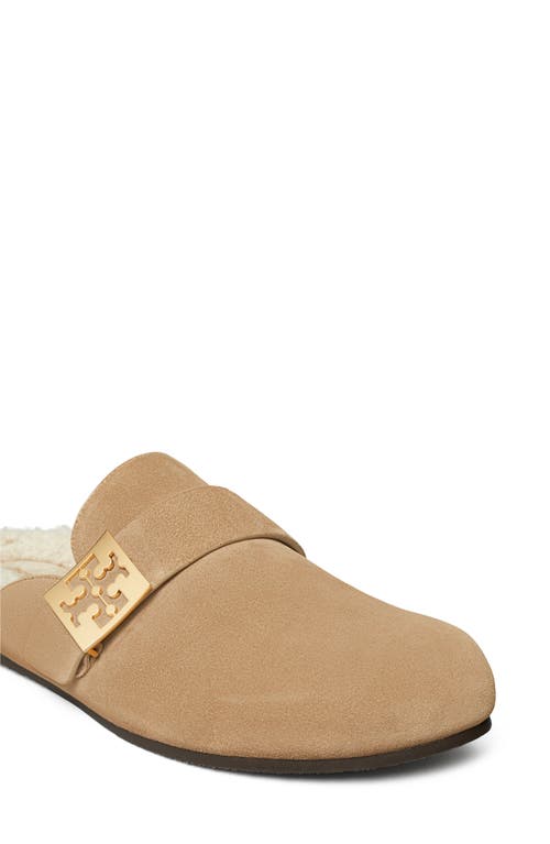 Shop Tory Burch Mellow Genuine Shearling Mule In Noisette/taupe