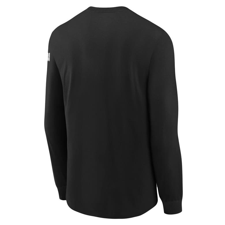 Shop Nike Youth  Black Houston Rockets Swoosh Long Sleeve T-shirt