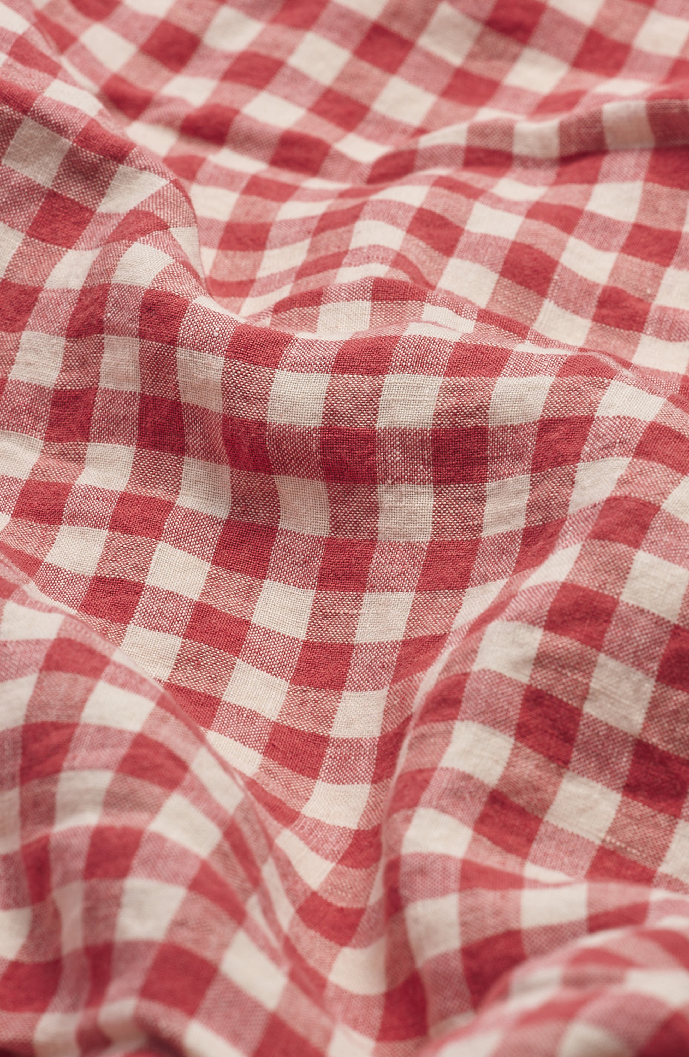 PIGLET IN BED Gingham Linen Duvet Cover Nordstrom