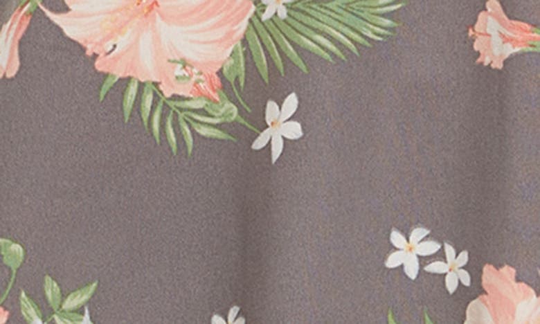 Shop Flora Nikrooz Petunia Floral Print Short Camisole Pajamas In Grey