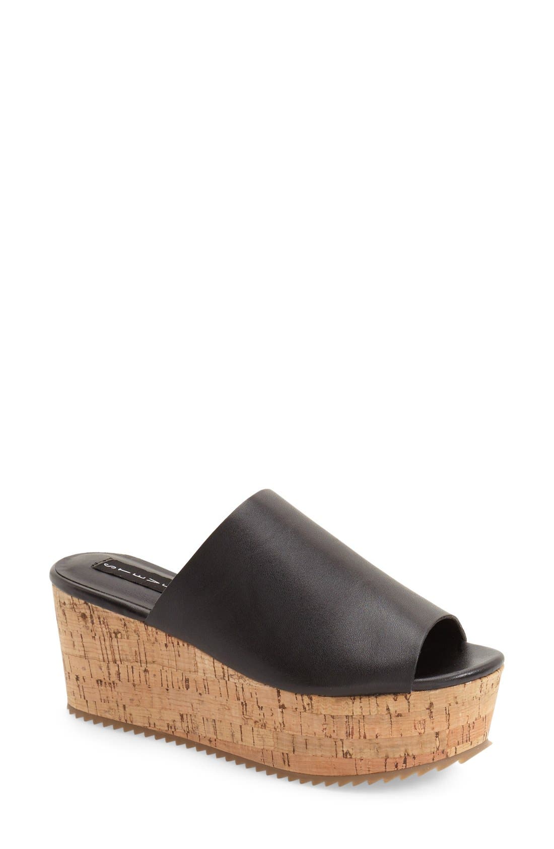 steve madden platform slide sandals