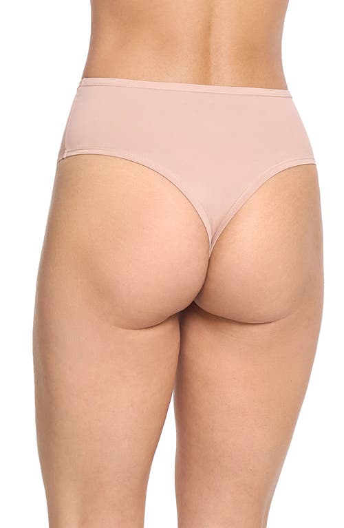 Shop Hanky Panky Yourfit™ High Waist Thong In Almond Milk