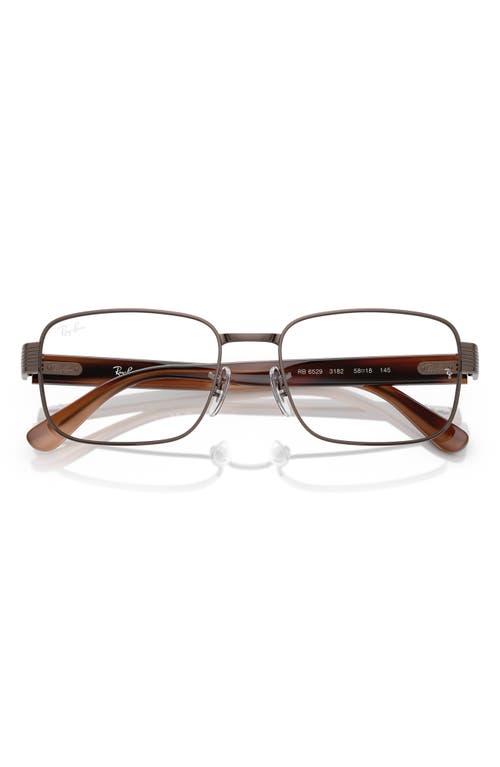 Ray Ban Ray-ban 54mm Pillow Optical Glasses In Copper
