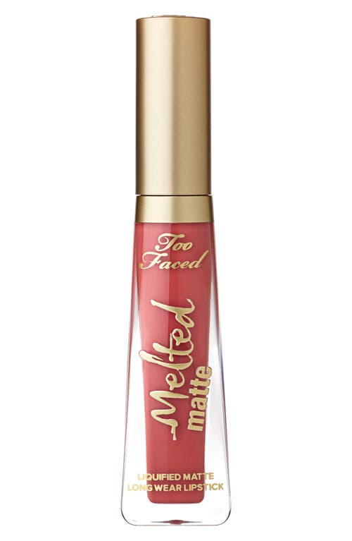 Too Faced Melted Matte Liquid Longwear Lipstick in Strawberry Hill at Nordstrom