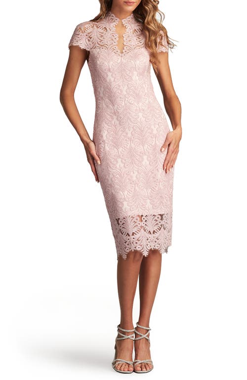 Tadashi Shoji Beaded Lace Cocktail Sheath Dress Rose Quartz at Nordstrom,