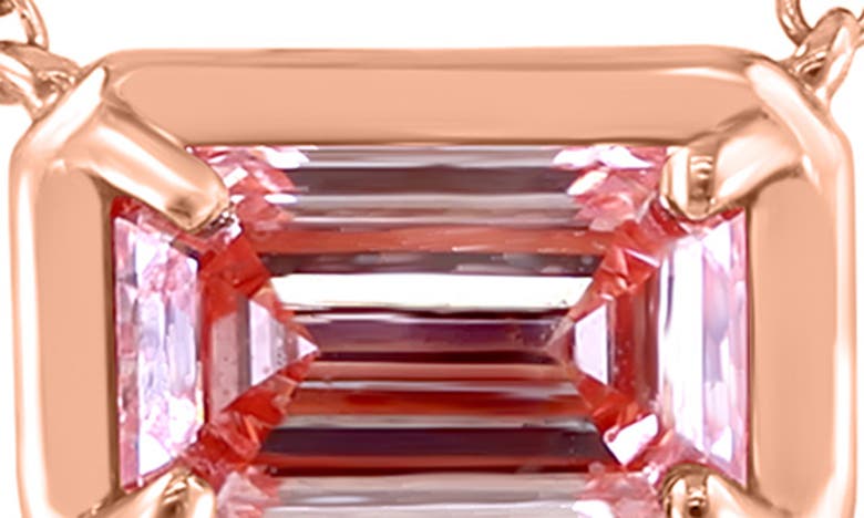 Effy 14k Rose Gold Lab Created Pink Diamond Pendant Necklace In Pink