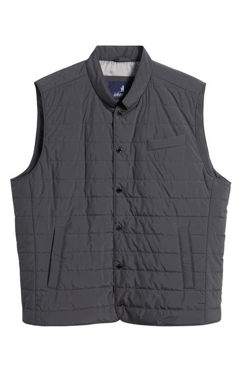 Shop Johnnie-o Apo Puffer Vest In Graphite