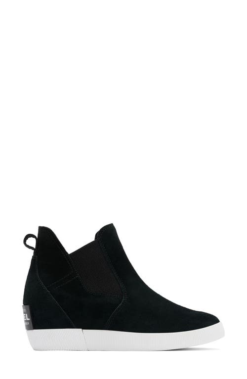 Shop Sorel Out N About Slip-on Wedge Shoe Ii In Black/white