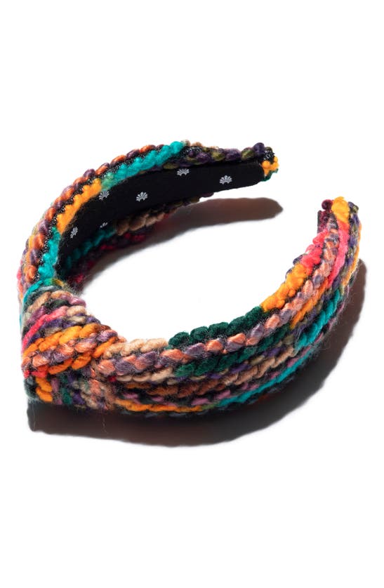 Click to view more detailed imagery on our partner's website Lele Sadoughi Knotted Sweater Headband In Desert Rainbow