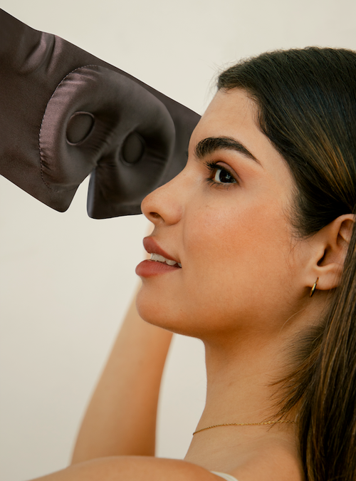 Drowsy Sleep Co . Eyelash Protecting Sleep Mask In Moonlight Shadow