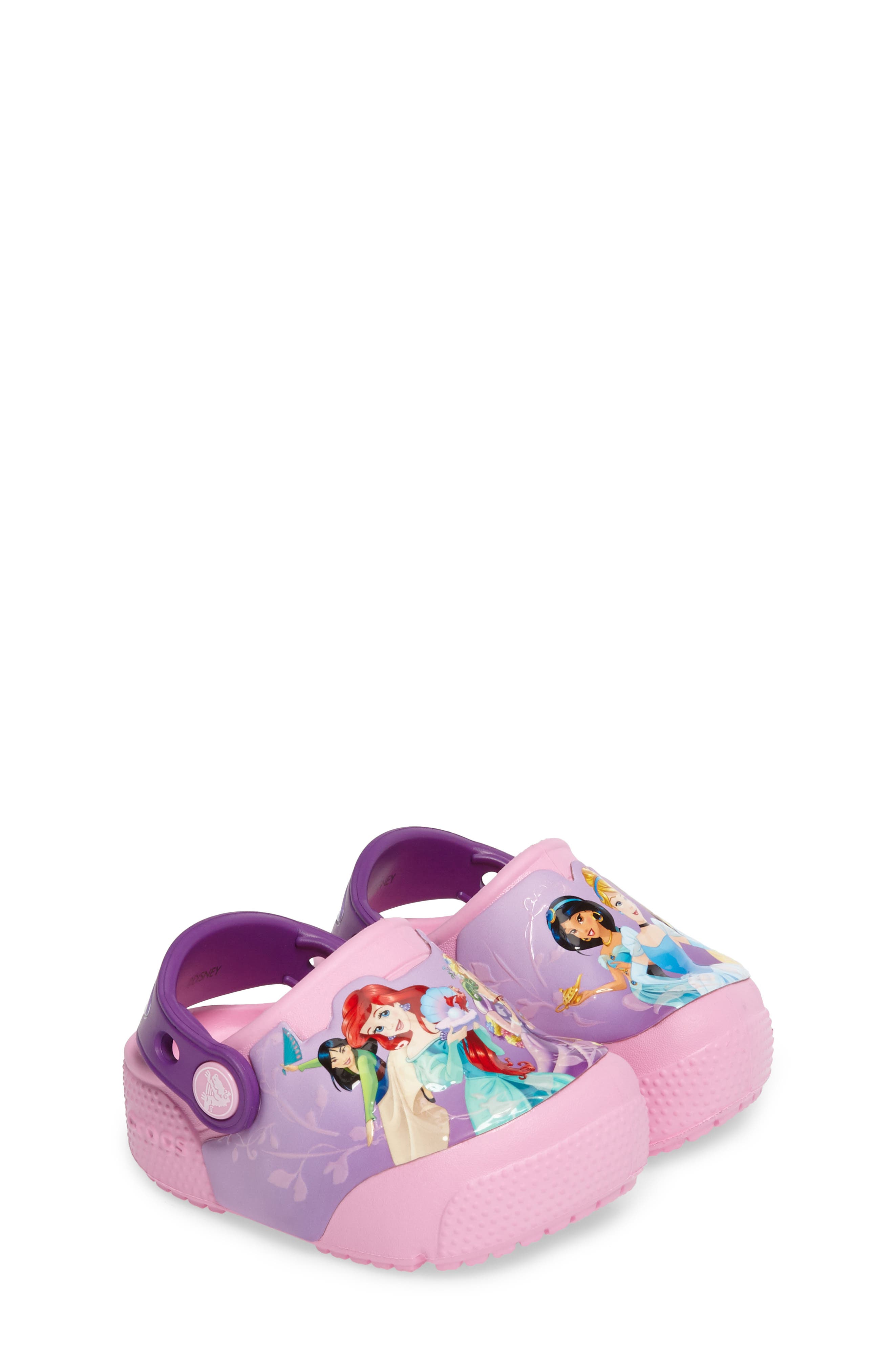 disney princess light up crocs