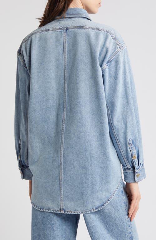 Shop Madewell Oversize Denim Button-up Shirt In Invermere Wash