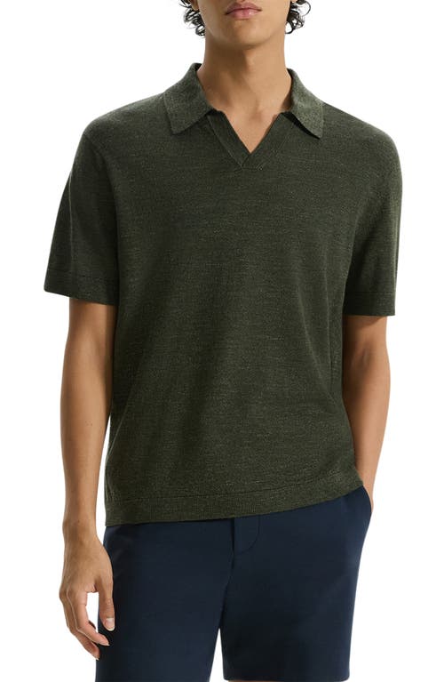 THEORY THEORY BRENAN LINEN BLEND POLO