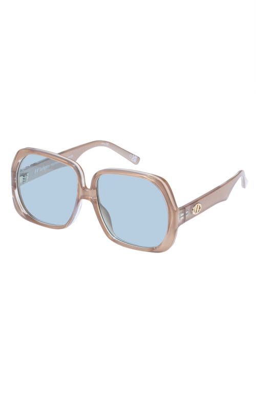 Shop Le Specs Polydisco 59mm Square Sunglasses In Pearl Champagne