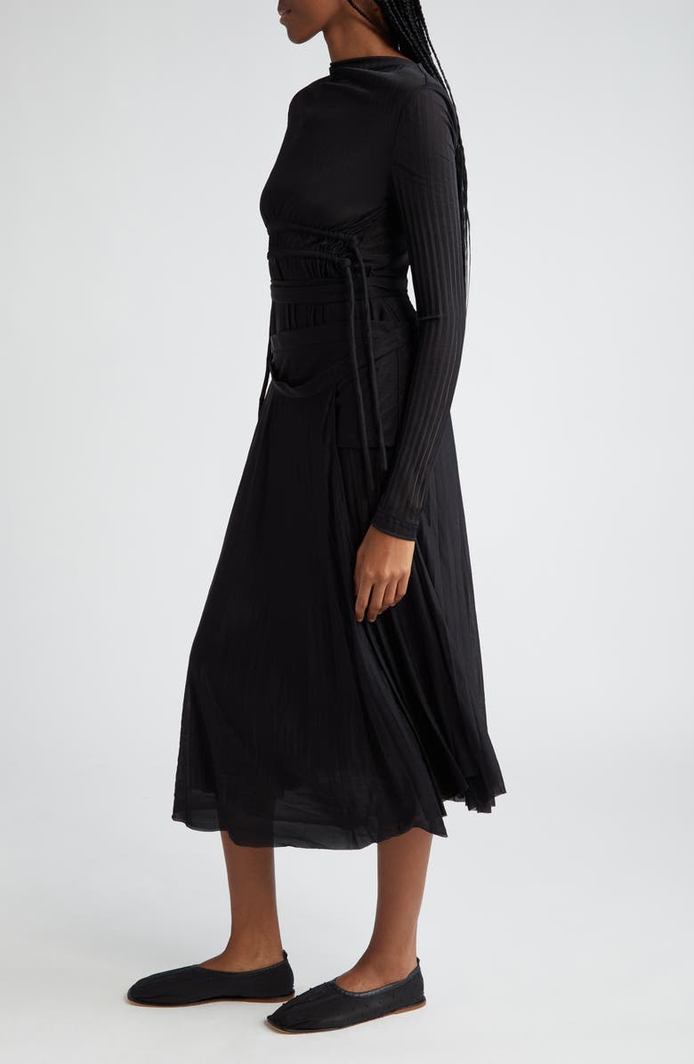 Proenza Schouler Riley Pleated Long Sleeve Jersey Dress | Nordstrom