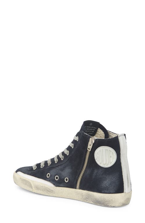 Shop Golden Goose Francy High Top Sneaker In Night Blue/white