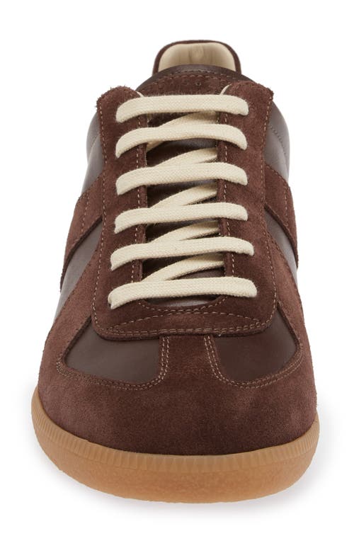 Shop Maison Margiela Replica Low Top Sneaker In Chic Brown