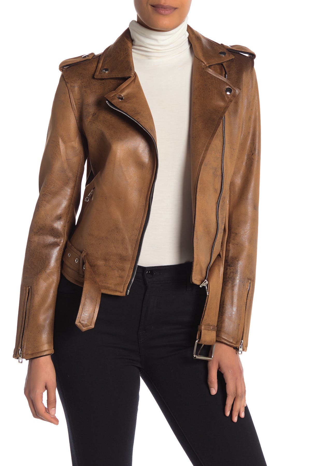 distressed suede jacket