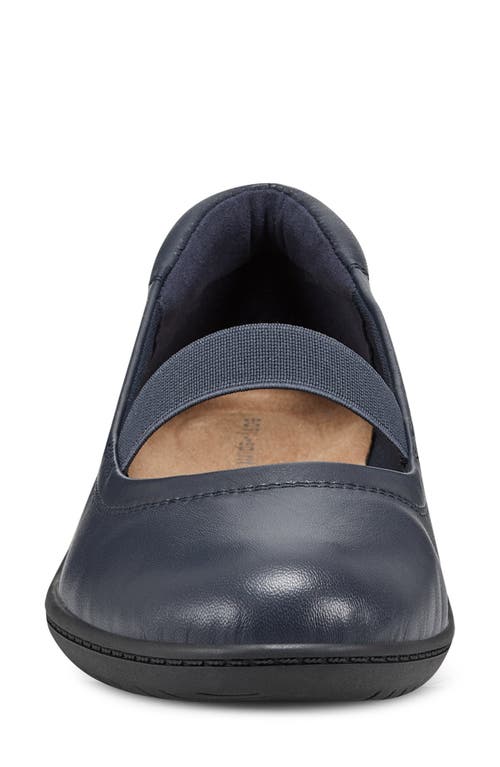 Easy Spirit Golden Ballet Flat In Dark Blue