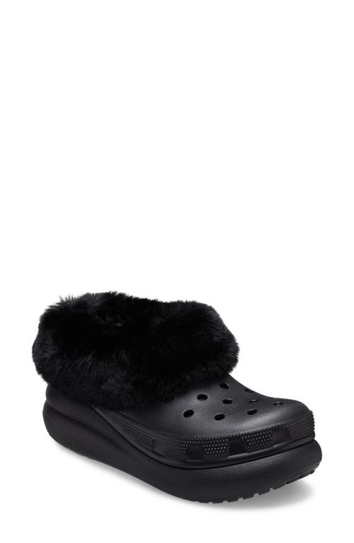 CROCS Classic Furever Crush Faux Shearling Lined Clog at Nordstrom, Women's