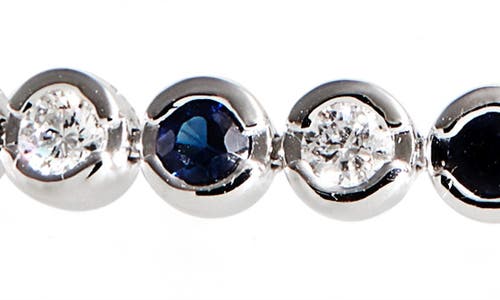 Valani Atelier Sapphire & Diamond Tennis Bracelet In White Gold/sapphire/diamond