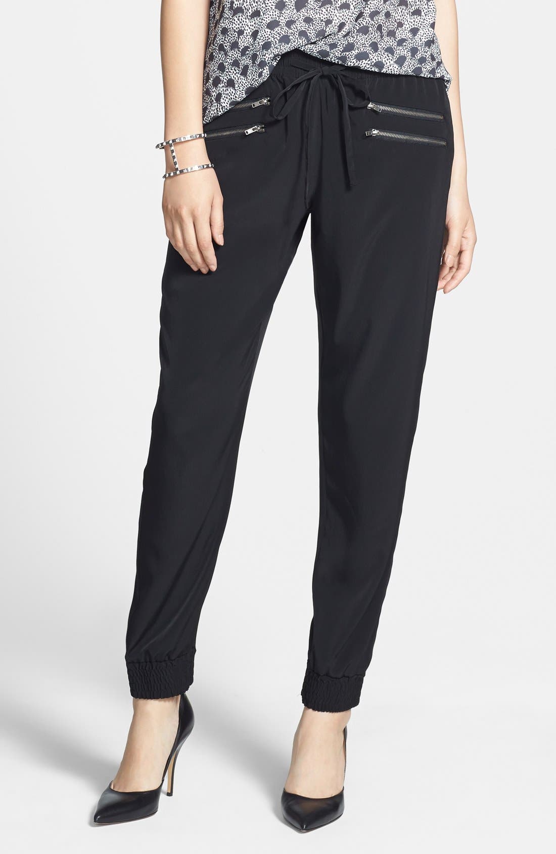 Halogen® Zip Detail Track Pants (Regular & Petite) Only