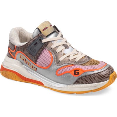 Gucci G Line Low Top Sneaker, Metallic