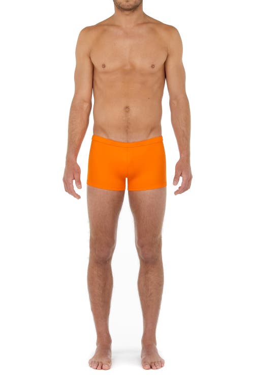 Hom Sea Life Swim Shorts In Orange
