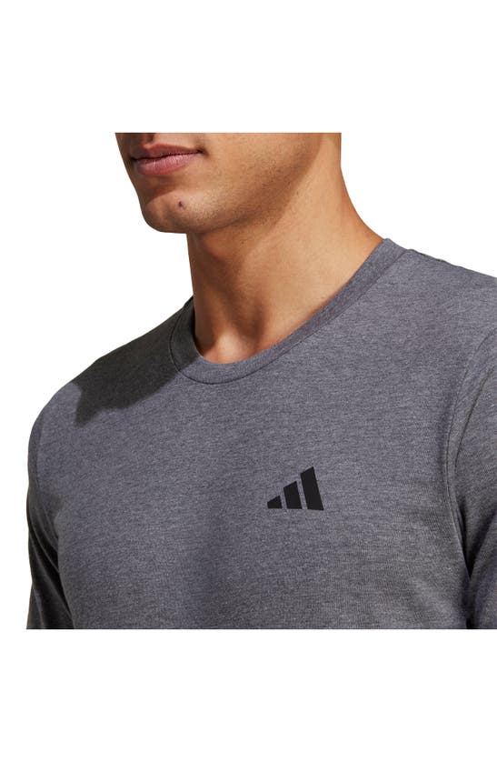 Shop Adidas Originals Adidas Aeroready Training Essentials T-shirt In Dgreyh/white/black