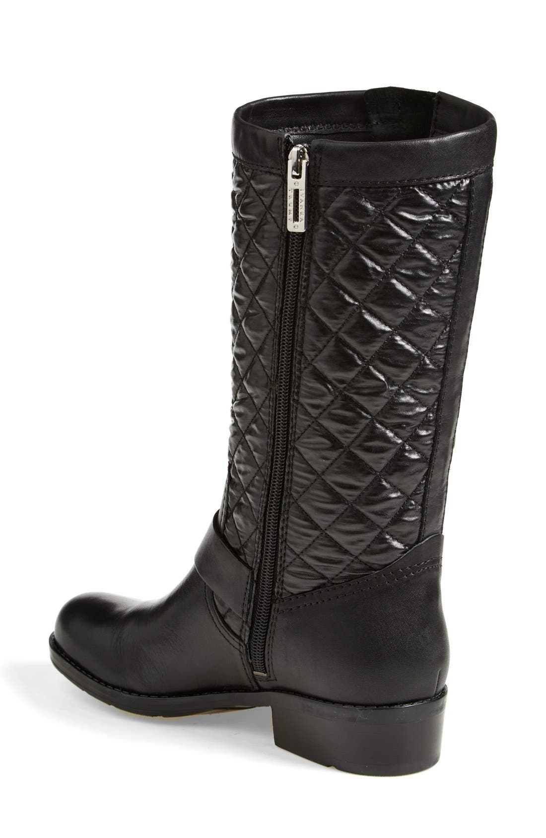 IVANKA TRUMP,
                                                'Hewerly' Moto Boot,
                                                Alternate thumbnail 3, color,
                                                002