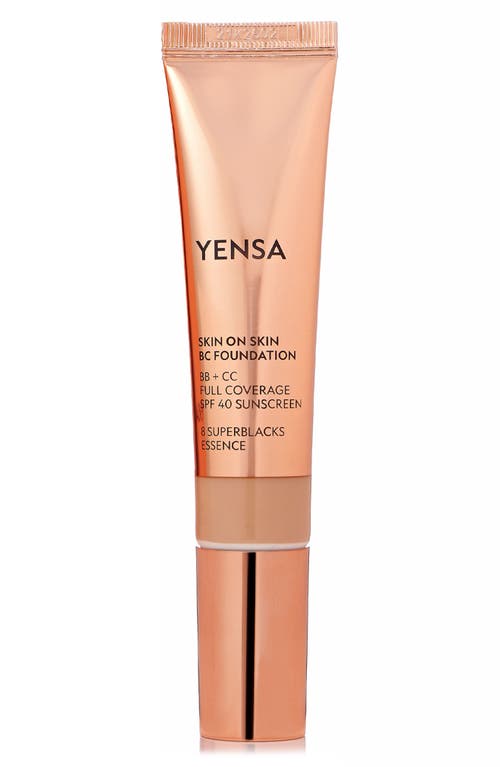 YENSA Skin on Skin BC Foundation BB + CC Full Coverage Foundation SPF 40 in Tan Golden