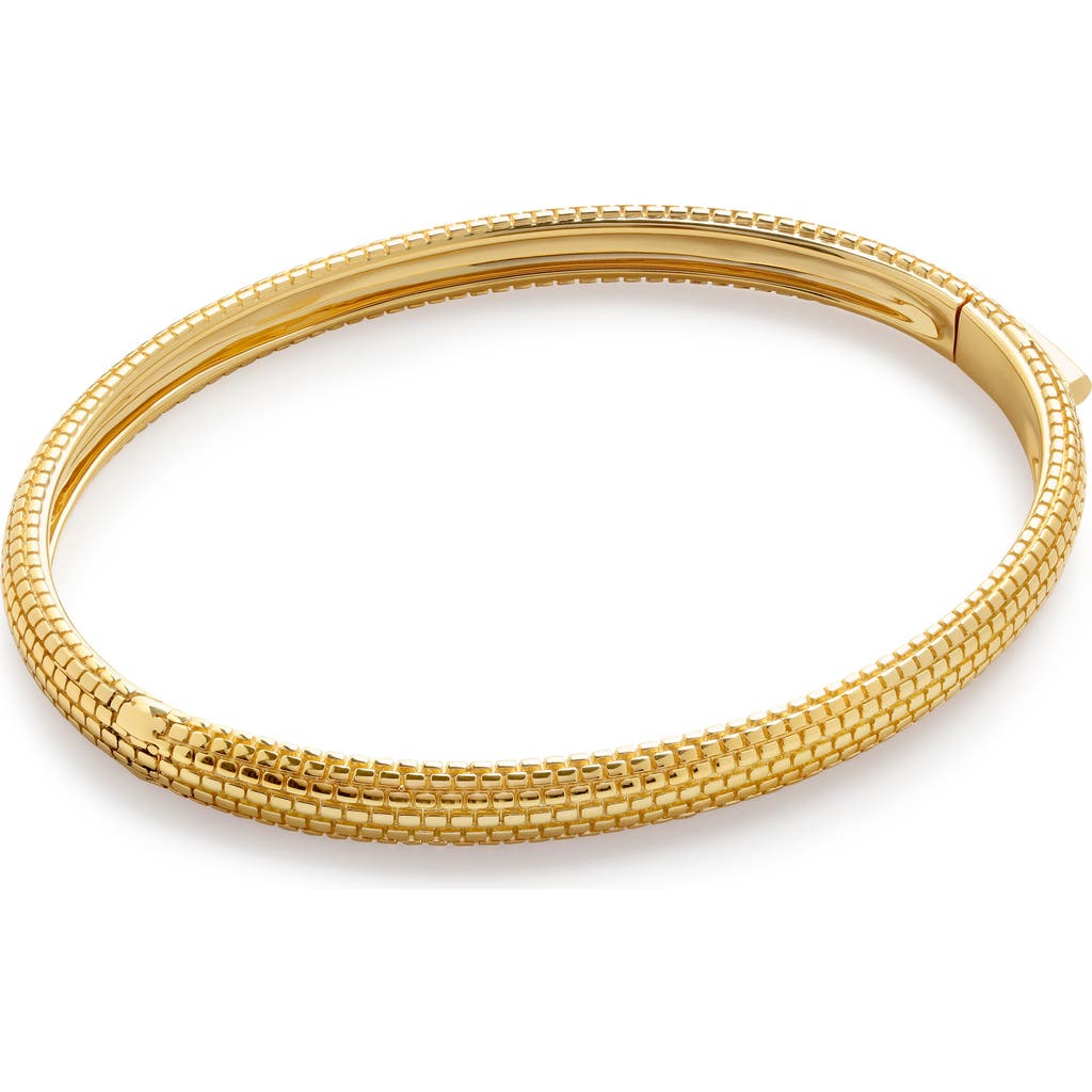 Monica Vinader Heirloom Bangle Bracelet In 18ct Gold Vermeil