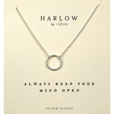 Harlow By Nashelle Open Circle Boxed Necklace