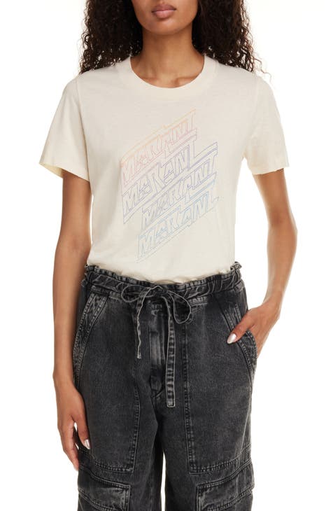 Ziliani Distressed Cotton Logo Graphic T-Shirt