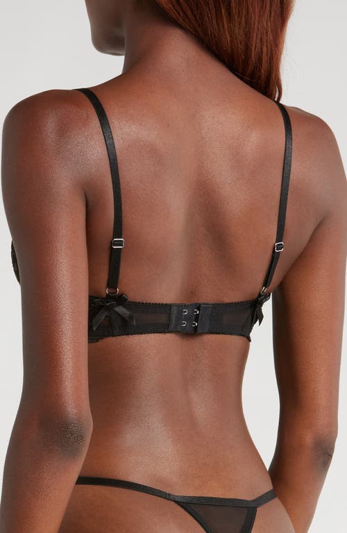 KAT THE LABEL KAT THE LABEL SOFIA EMBROIDERED MESH UNDERWIRE BRA