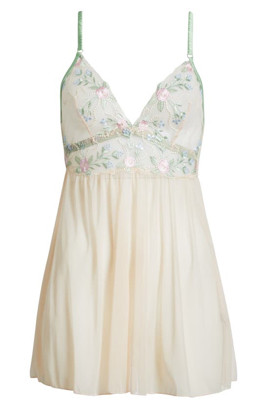 Shop Kilo Brava Embroidered Babydoll Chemise In Doll Floral