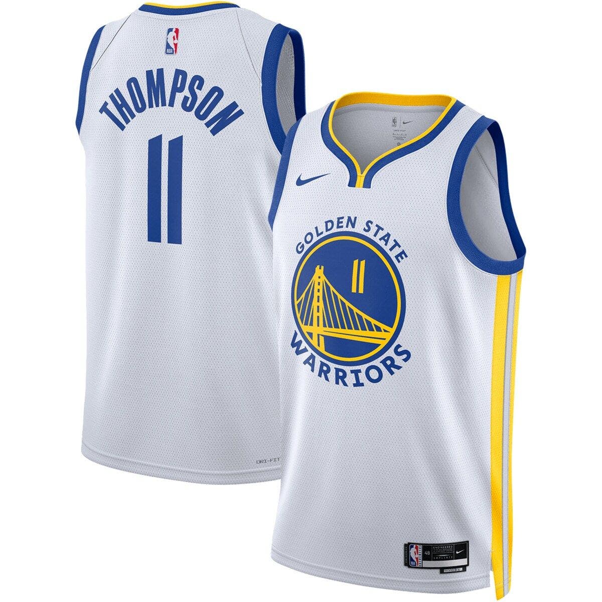 Nike Unisex Nike Klay Thompson White Golden State Warriors Swingman Jersey - Association Edition 