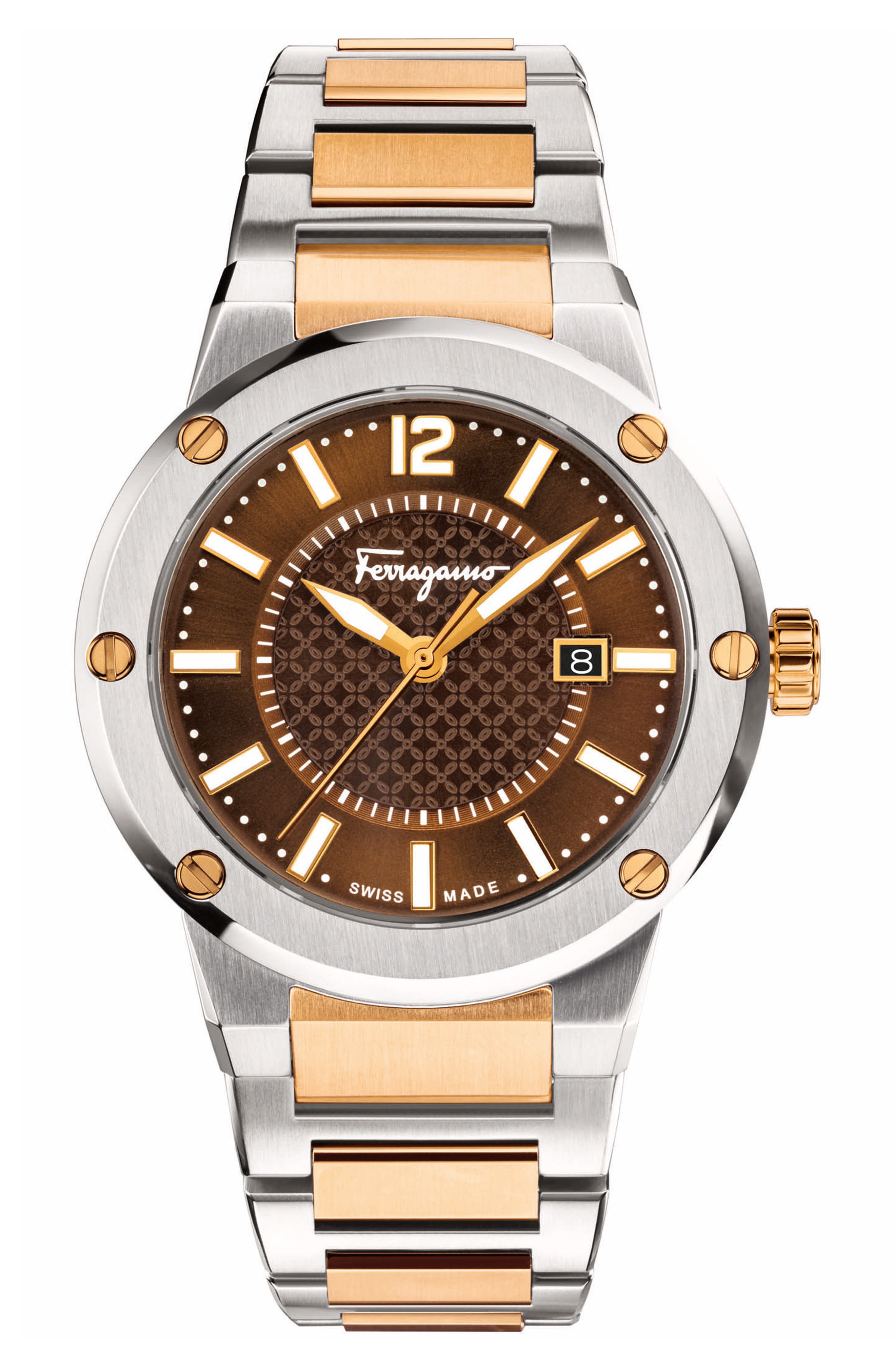 Salvatore Ferragamo F80 Bracelet Watch, 44mm Nordstrom