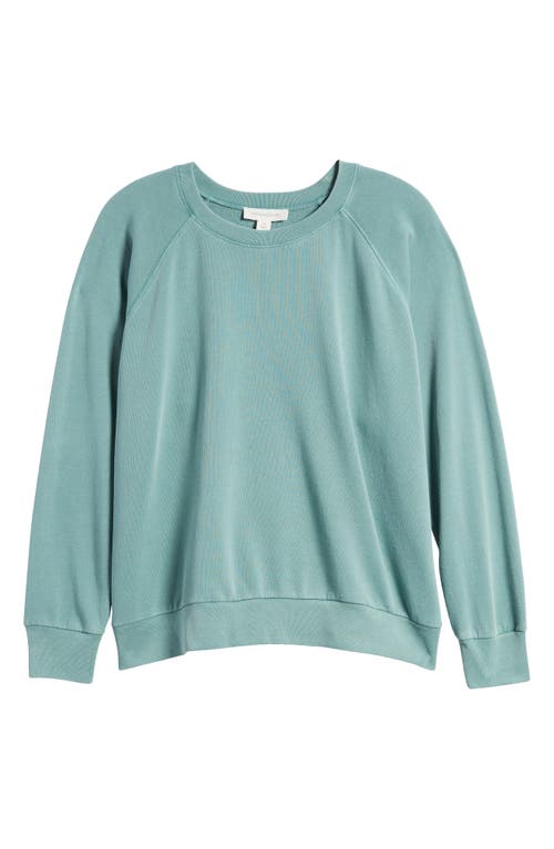 Treasure & Bond Shrunken Crewneck Sweatshirt In Green Seaglass