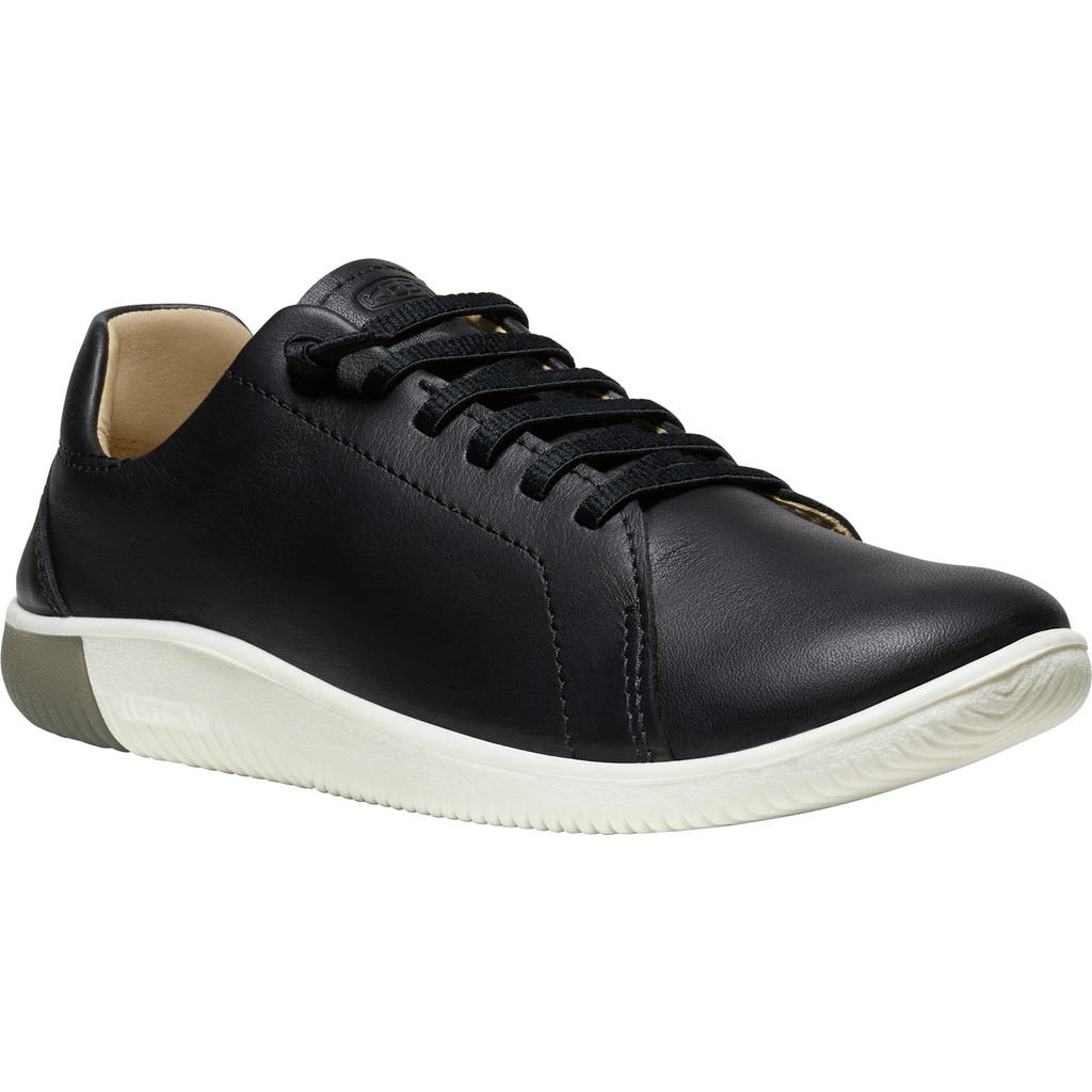 Keen Knx Leather Sneaker In Black/star White