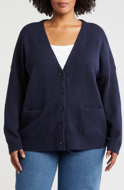 Shop Treasure & Bond Oversize Cardigan In Navy Blazer