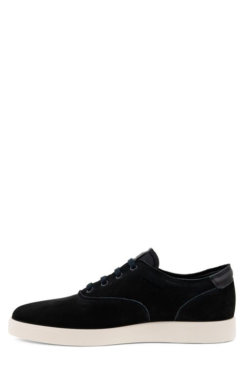 Shop Ecco Street Lite Water Resistant Leather Sneaker In Black/black