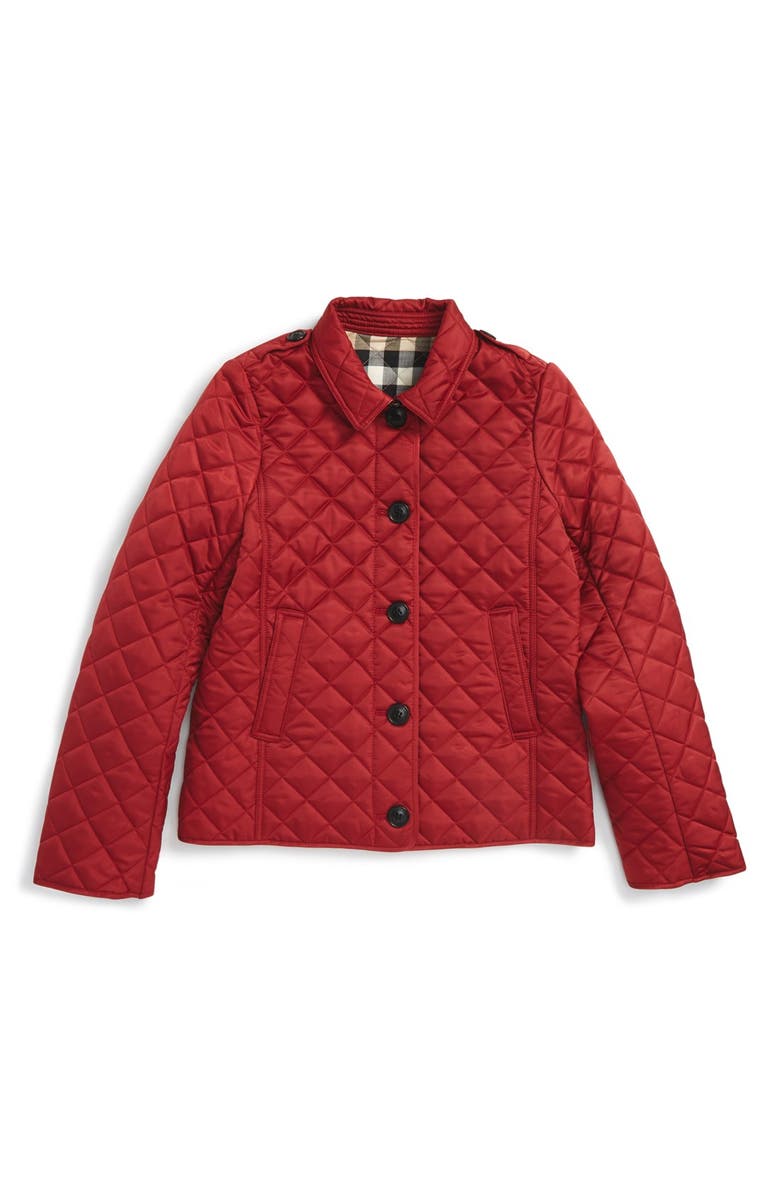 Burberry 'Mini Ashurst' Quilted Jacket Girl's Burberry 'Mini Ashurst' Quilted