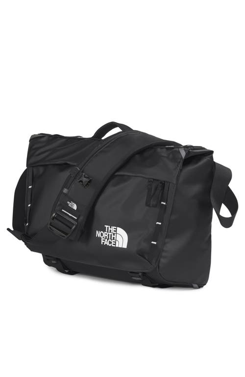 The North Face Base Camp Voyager Water Repellent Messenger Bag In Tnf Black/ Tnf White