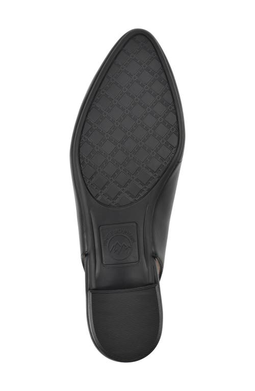 White Mountain Footwear Boreal Slingback Mule In Black/smooth