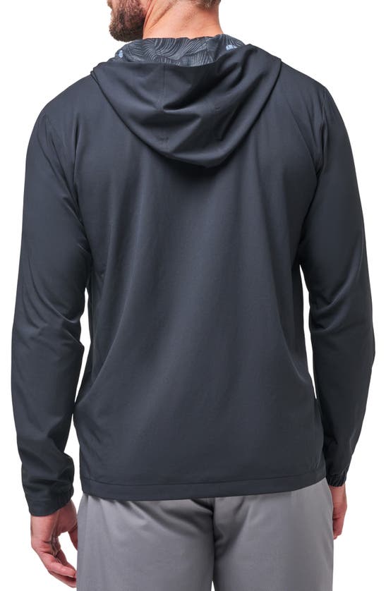 Shop Travis Mathew Travismathew Tech Full Zip Hoodie In Black