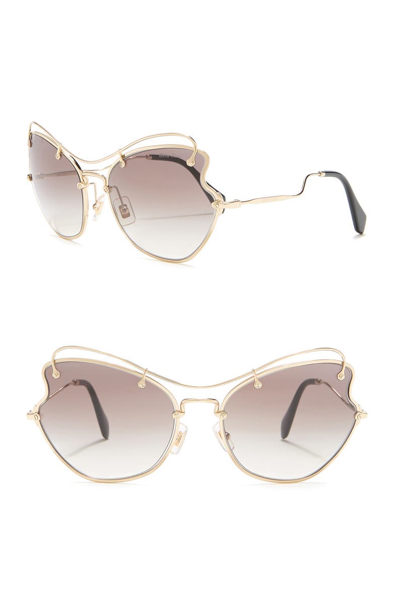 Download 61mm Butterfly Metal Sunglasses Nordstromrack