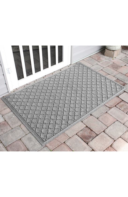 Shop Bungalow Flooring Waterhog Cordova Floor Mat In Medium Gray