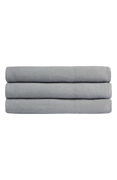 Parachute Linen Flat Sheet in Slate Blue