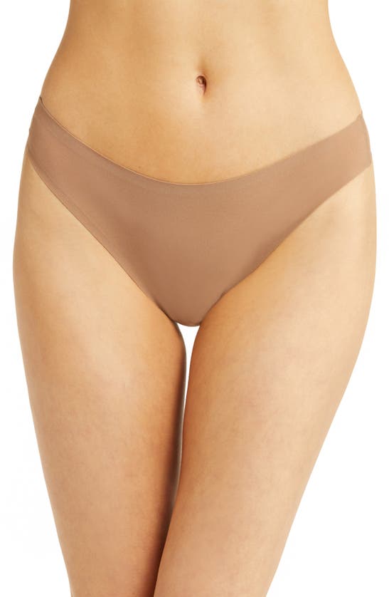Chantelle Lingerie Soft Stretch Thong In Terracotta-40